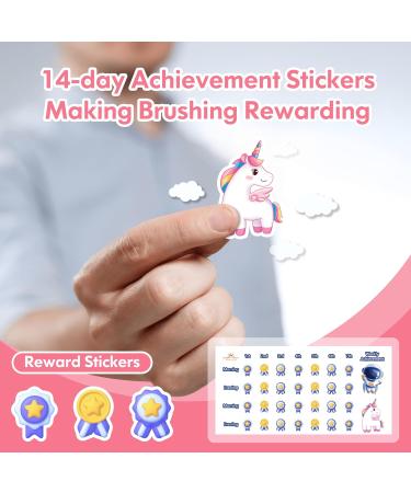 Dada-Tech Kids Electric Toothbrush Rechargeable with Timer - Unicorn Pink | Sonic Technology, 3 Modes, Waterproof | For Boys and Girls Age 3+ | 1 Count - Buy Online on GoSupps.com