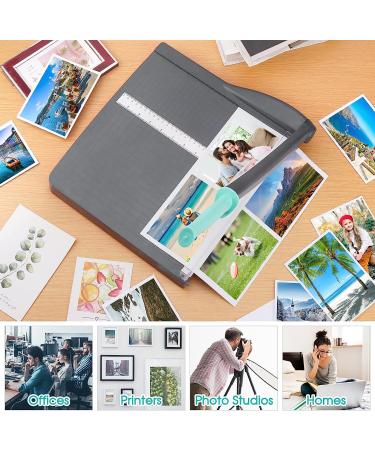 Paper Cutter  Paper Trimmer with Safety Guard  12" Cut Length Paper Slicer with 16 Sheet Capacity Paper Cutting Board Guillotine Paper Cutters and Trimmers for Cardstock Cardboard Vinyl - Buy Online on GoSupps.com