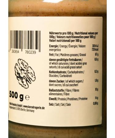 KoRo - Pur e de noix 500 g Noix 500 g (Lot de 1) - Buy Online on GoSupps.com