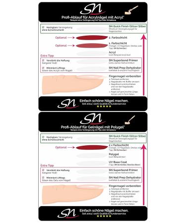 SN Quick Finish Glitter Silver High Gloss Sealing Gel - UV & LED Top Coat for Gel & Acrylic Nails - 10ml - Buy Online on GoSupps.com