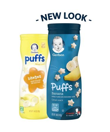 Gerber Graduates Puffs Cereal Snack 1.48 oz 6 Pack - Assorted Flavors - Buy Online on GoSupps.com