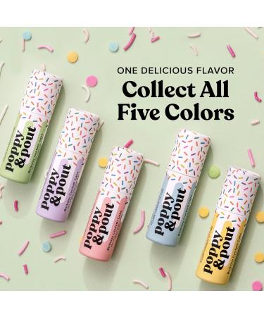 Poppy & Pout Birthday Cake Jumbo Lip Balm | All-Natural & Cruelty-Free Lip Moisturizer | Hydrating Beeswax Vitamin E & Organic Coconut Oil | Eco-Friendly Cardboard Tube - Buy Online on GoSupps.com