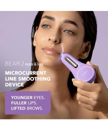 Buy FOREO Bear 2 Eyes & Lips - Microcurrent Eye Care Device for Dark Circles & Brow Lift - Instant Face Lift & Lip Plumper - Lavander Set - Best Beauty Product for Firming Skin - Buy Online on GoSupps.com