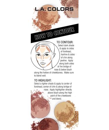 L.A. Colors I Heart Makeup Contour Palette Medium to Dark 1.04 oz - Pack of 1 - Buy Online on GoSupps.com