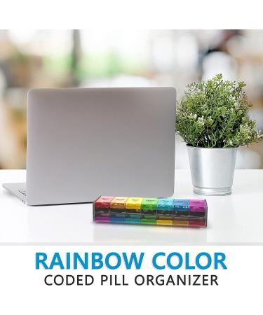 Extra Large 7 Day Pill Organizer - XXL Weekly AM PM Pill Box for Vitamins & Supplements - Big Jumbo Medicine Holder 2 Times a Day - Buy Online on GoSupps.com