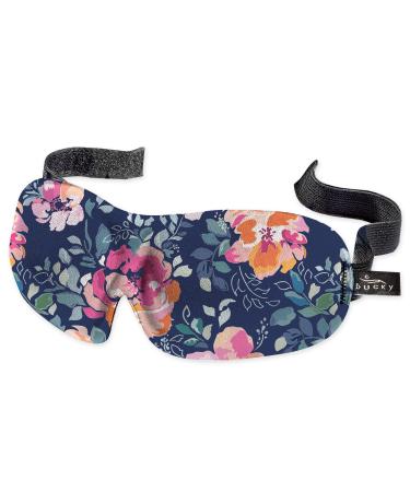 Bucky 40 Blinks No Pressure Eye Mask for Travel & Sleep  Midnight Floral  One Size Midnight Floral 1 Count (Pack of 1)