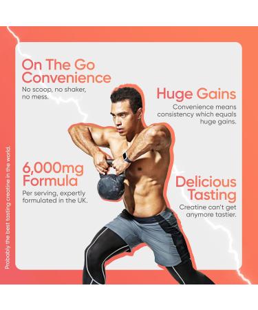 Revigr Max 5000mg 90 Creatine Monohydrate Gummies Added 500mg BCAAs + 500mg L-Carnitine Vegan & Sugar-Free Premium Pre-Workout Gym Supplement (1 Month Supply) (Strawberry Burst) - Buy Online on GoSupps.com
