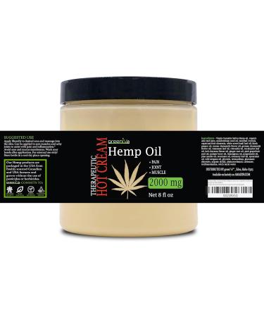 Buy GreenIVe Hemp Hot Cream 2000mg - Soothing Moisturizer for Pain Relief | Exclusively on Amazon - Buy Online on GoSupps.com
