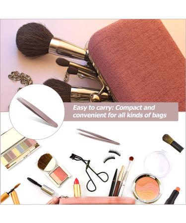 12-Pack Rose Gold Eyebrow Tweezers - Precision Stainless Steel Slant Tip for Men & Women - Buy Online on GoSupps.com