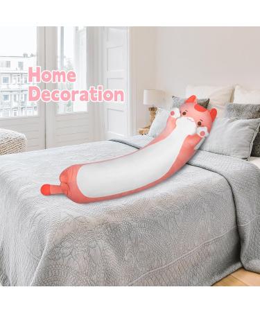 Buy Mewaii 110cm Kawaii Long Cat Plush Pillow - Soft Pink Cuddly Toy Stuffed Animal Gift - Buy Online on GoSupps.com