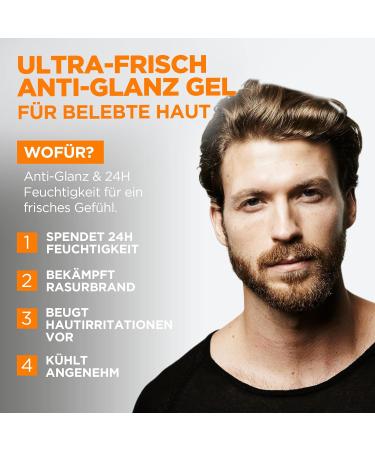 L'Or al Men Expert Cooling Anti-Gloss Facial Care - Matting & Refreshing Gel 24h Anti-Fatigue with Sea Source Water | 50ml Face Cream for Men - Pack of 2 - Buy Online on GoSupps.com