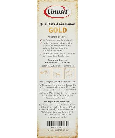  Linusit Linusit Gold Flax Seeds 5 x 500g - Buy Online on GoSupps.com