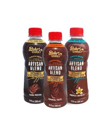 Boho Chax Vietnamese Iced Coffee Latte Variety Pack - Traditional, Mocha, French Vanilla - Buy Online on GoSupps.com