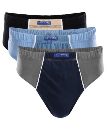 A set of panties for men from Cottonil 3 pieces multi-colored XL