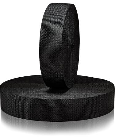 Tinup Webbing 2 Inch Polypropylene Webbing Black Heavyweight- Heavy Duty Poly Strapping for Outdoor DIY Gear Repair  Crafts  Pet Collars black Nylon 1" x 10 yards - Buy Online on GoSupps.com