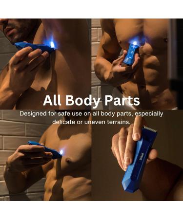 Manscape Blue Groin & Body Hair Trimmer - The Landscaper Electric Ball Trimmer Waterproof Replaceable Ceramic Blade 90 Min Shaving for Men - Buy Online on GoSupps.com