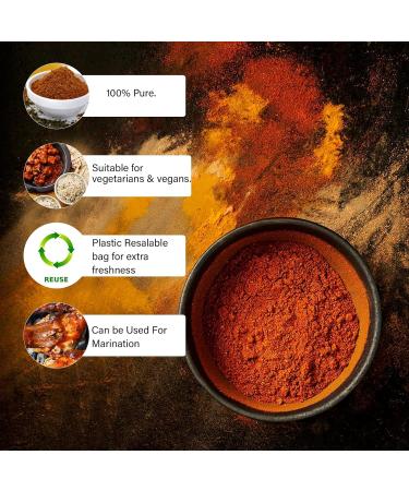 Premium Tandoori Masala Powder by Spices&HerbsUK - 500g | Ideal for Meat, Chicken & Vegetables - Perfect for Marinades, Grilling & Baking - Buy Online on GoSupps.com