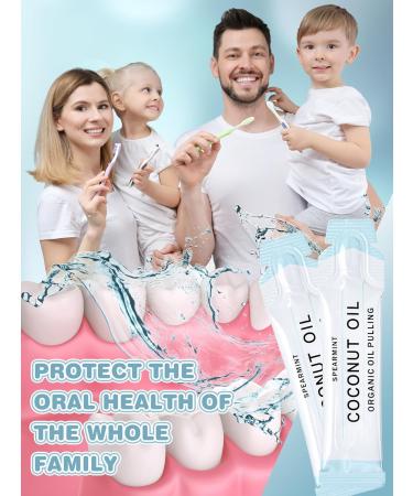 Loopeer 50 Pcs Organic Oil Pulling Travel Sachets Coconut Peppermint Oil Pulling Coconut Oil Pulling for Teeth Coconut Mouthwash for Teeth Whitening and Healthy Teeth - Buy Online on GoSupps.com