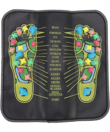 Foot Massage Mat for Blood Circulation & Acupressure - Health Boosting Artificial Leather (35x35 cm) | International Shipping - Buy Online on GoSupps.com