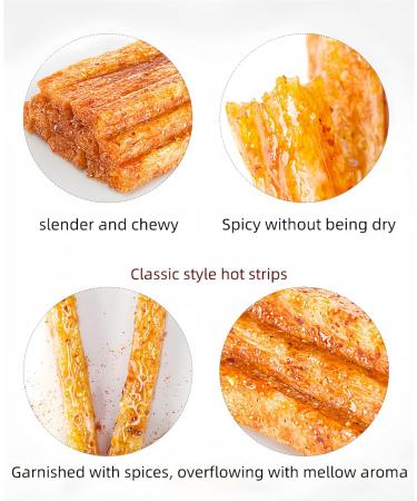 MKSDDF-105g latiao spicy chinese snacks gluten spicy spicy sticks vegetarian latio snacks (Straccetti di manzo s - Buy Online on GoSupps.com