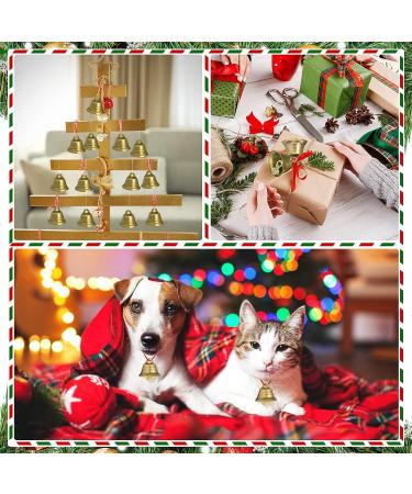 100 Pieces Vintage Bronze Craft Bells for Wind Chimes & Decor - Small Hanging Ornaments for Dog Potty Training & Wedding Decor - Buy Online on GoSupps.com