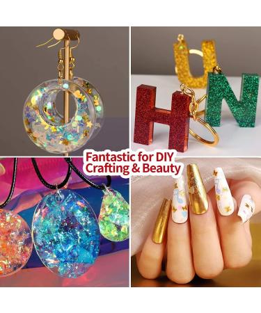 50g White Glitter Powder for Tinkering Nail Art & DIY Crafts - Perfect for Face Eyeshadow & Handicrafts - Buy Online on GoSupps.com