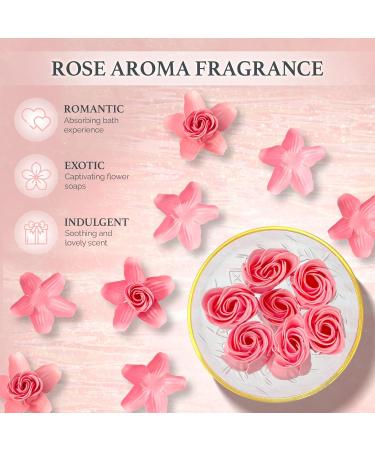 Empire 20pcs Scented Candles & Bath Bombs Set - Birthday Gifts for Her with Rose Soap Flowers - Buy Online on GoSupps.com