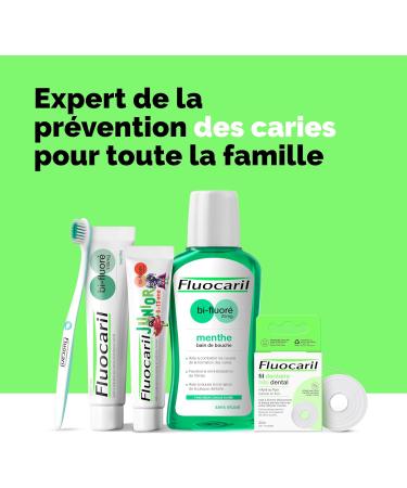 FLUOCARIL - Bi-fluorinated Anti-Caries Toothpaste 145mg - Mint Flavor/Taste - Reinforced enamel and strong teeth - Helps prevent cavities Fresh breath (pack of 3x 75ml) - Buy Online on GoSupps.com