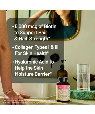 NatureWise 1 Hair Skin & Nails - Biotin + Multi Vitamin - 150 Softgels 50-Day Supply + (Pack of 2) Digestive Enzymes + Probiotics & Prebiotics - 60 Capsules 30-Day Supply  - Buy Online on GoSupps.com