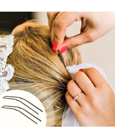 36 Piece Brown 3 Inch U Shaped Hair Pins for Women - Bobby Pins for Updo Styling - Buy Online on GoSupps.com
