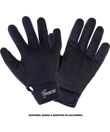 Seavenger Abyss 1.5mm Neoprene Diving Gloves X-Large - Ebony Black - Buy Online on GoSupps.com