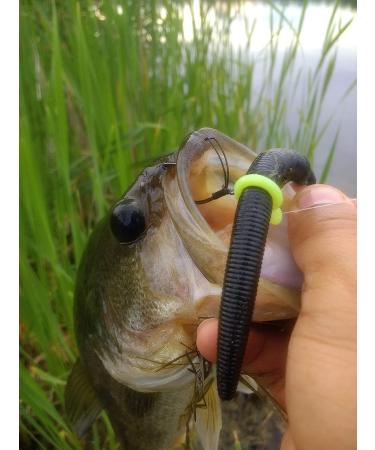 Real Fish Sink-O-Ring for Yamamoto Senko Worms | Soft Baits Rig O-Ring Tool | 3/8 inch Black - Buy Online on GoSupps.com