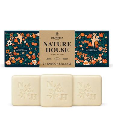 Bronnley England Mandarin & Orange Blossom Bar Soaps  Three Triple Milled  Vegan Soap Bars  Palm Oil- Soaps Boxed in Plastic-Free Recyclable Packaging  Three  3.5oz Bar Soaps Orange 3 Count (Pack of 1)