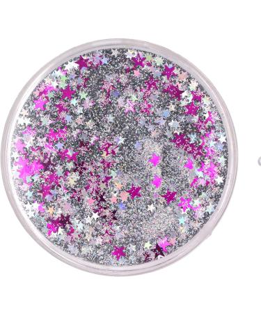 Cute Fashion Contact Lens Case - Portable Glitter Luxury Bling Stars Eye Care Set (Gray) - Travel-Friendly Quicksand Design - Buy Online on GoSupps.com