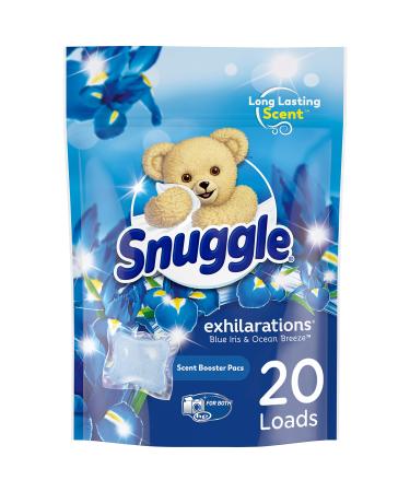 Snuggle Exhilarations In-Wash Laundry Scent Booster Pacs, Blue Iris Bliss, 20 Count