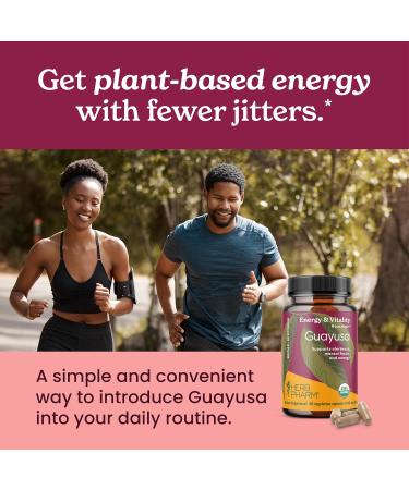 Herb Pharm Guayusa Capsules: USDA Organic Nootropic Brain Supplements for Focus Herbal Nootropic & Energy Support| 60 Vegan Capsules 30 Day Supply* - Buy Online on GoSupps.com