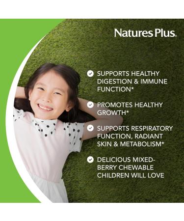 Natures Plus Animal Parade Probiotic for Kids - Mixed Berry Chewables | 30 Vegan Gluten-Free Servings | Supports Gut Health & Immune Function - Buy Online on GoSupps.com