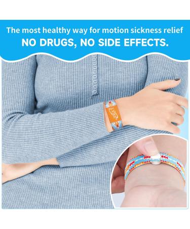 LYJEE Sea Sickness Wristbands - Motion Sickness Relief for Adults Kids & Pregnant Women | Acupressure Anti-Nausea Bands for Cruise Essentials - Buy Online on GoSupps.com