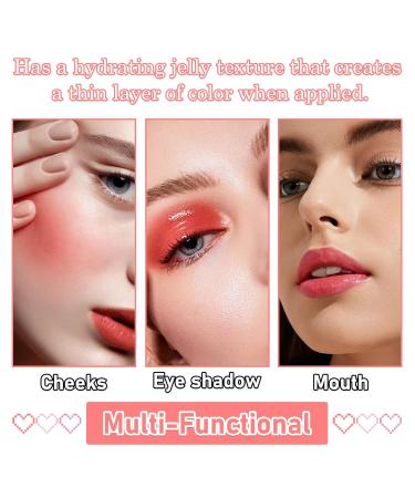 Shop 3 Colors Milk Cooling Water Jelly Tint 3-in-1 Blush & Lip Gloss Long-Lasting Moisture Multi-Use Milk Tint Stick for Lips & Cheeks - International Shipping Available - Buy Online on GoSupps.com
