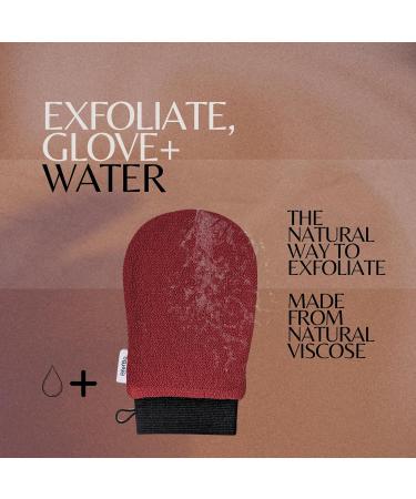 BfefBo Kessa Exfoliating Glove 2 Pack Exfoliating mitt Natural shower loofah exfoliating body scrub Tan removal Plant based Eco friendly Products Plastic free (TAN) - Buy Online on GoSupps.com