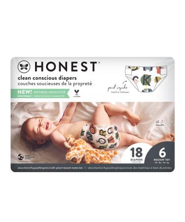The Honest Company, Diapers All The Letters Size 6, 18 Count