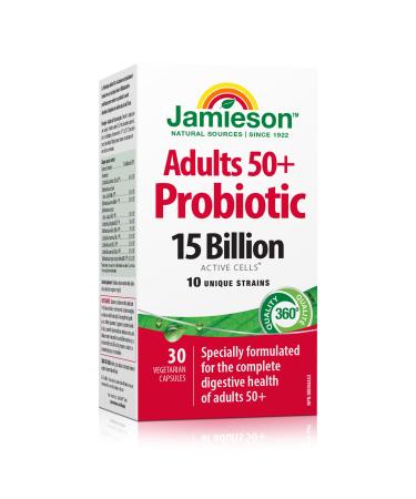 Jamieson Adult 50+ Probiotic Complex 15 Billion 30 vegi caps