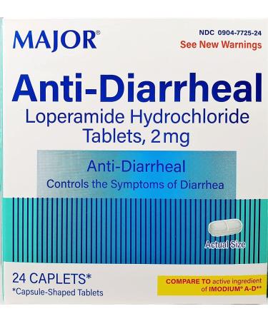 Major Anti-Diarrheal Loperamide 2mg Blister Packed Capsules (24 ct) - Pack of 1 - Buy Online on GoSupps.com