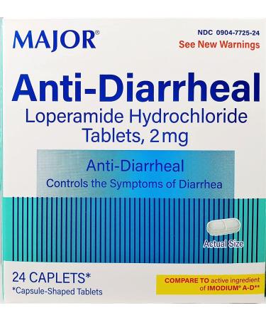 Major Anti-Diarrheal (Loperamide 2 mg/Blister Packed Capsules (24) 24 Count (Pack of 1)