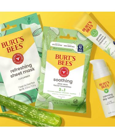 Burt's Bees Gentle Skin Care To-Go Set Includes Cleanser Towelettes Lotion and Sheet Mask Travel Size Facial Skin Care Products for Sensitive Skin Natural Origin 1 Gift Set Gentle Skin Set - Buy Online on GoSupps.com