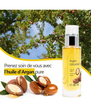 Argan Oil from Morocco Virgo Cold Pressed Organic 100% Pure 30 ml Anti-Aging Moisturizing Face and Body Hair Care Beard and Nails Anti Stretch Marks and Healing - Buy Online on GoSupps.com