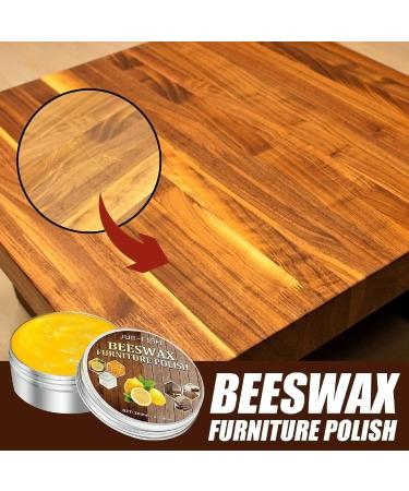 Wood Wax | Beeswax Wood Seasoning - Multipurpose Beeswax Furniture Polish with Sponge for Wood Polish - Buy Online on GoSupps.com