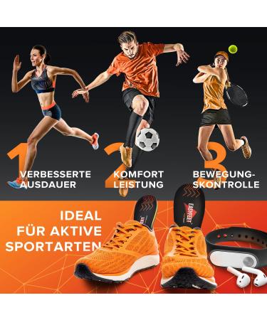 Shop NEW 2024 Sport Show Inserts for Men & Women - Orthopedic Comfort Insoles for Running Training & Hockey - Shock Absorbing Black XS - Buy Online on GoSupps.com