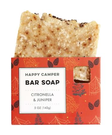 NATURE'S APOTHECARY Happy Camper Premium Bar Soap | Eco-Friendly Vegan Hypoallergenic All-Natural Castile Soap | Handmade in USA - Shop Internationally Now - Buy Online on GoSupps.com
