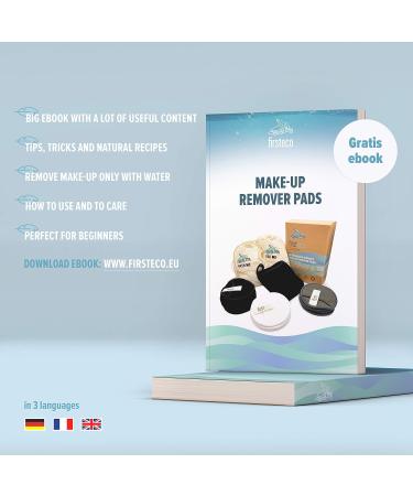 Sliming Pads Premium Set - 19 pcs Bamboo & Cotton Washable Makeup Remover with Laundry Bags & eBook | Eco-Friendly Sustainable Zero Waste Products - Buy Online on GoSupps.com